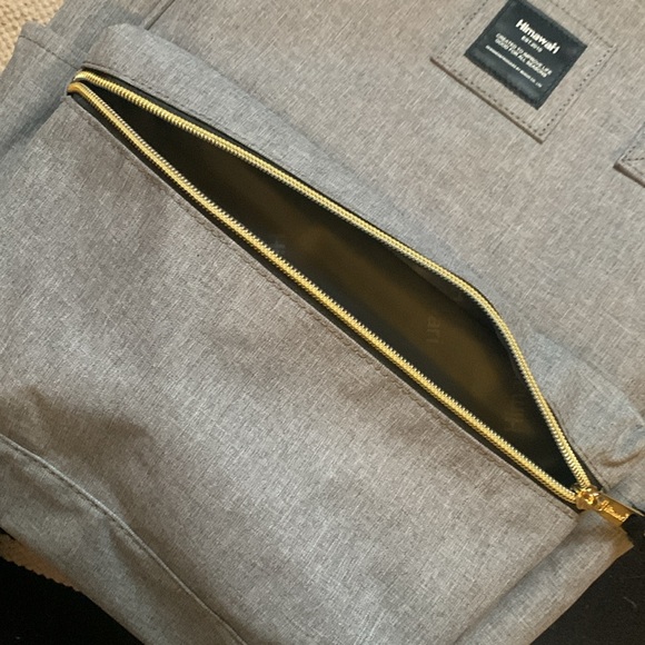 Himawari grey sturdy backpack with removable pocket insert - Picture 3 of 7